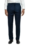 9tofive Wool Blend Tuxedo Pants In Navy