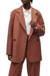 Allsaints Corin Miro Blazer In Sandstone Pink