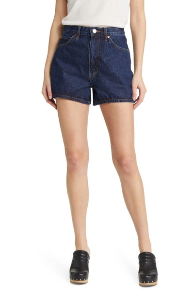 Re/done Mid-rise Denim Shorts In Heritage Rinse