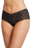 MONTELLE INTIMATES FEATHER LACE BRAZILIAN BRIEFS