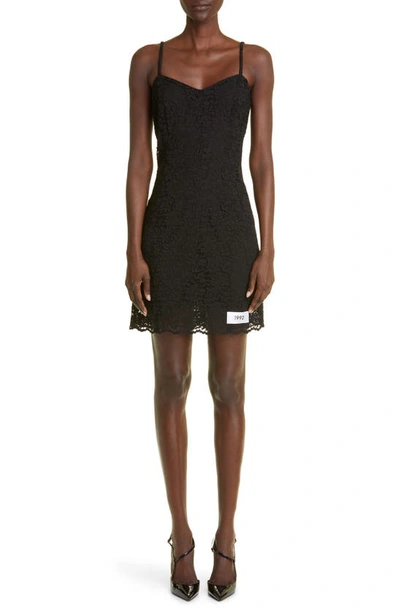 Dolce & Gabbana Lace Mini Dress In Black