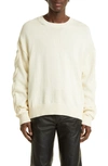 Off-white Sweater With Embossed Diagonal Motif In New Beige