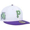 New Era Men's  White Pittsburgh Pirates 1979 World Series Side Patch 59fifty Fitted Hat In White