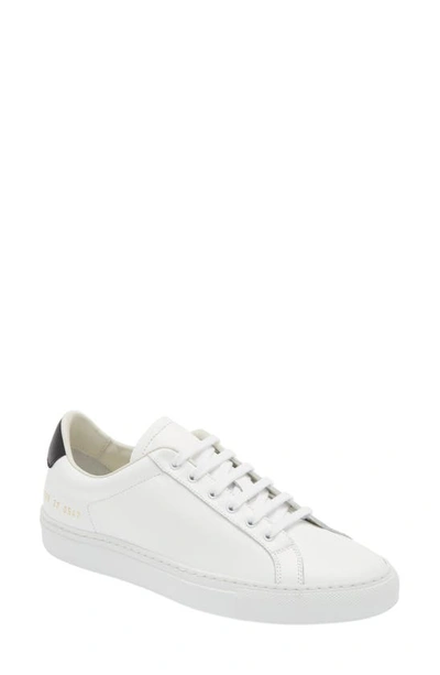 Common Projects Retro Low Top Sneaker In White/ Black