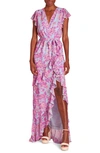 Amanda Uprichard Johanna Maxi Dress In Midsummer In Midsummer