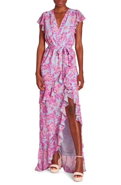 Amanda Uprichard Johanna Maxi Dress In Midsummer In Pink
