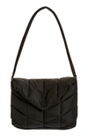 Saint Laurent Medium Puffer Econyl® Regenerated Nylon Messenger Bag In Black