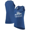 Pressbox Royal Kentucky Wildcats Ferris Melange V-neck Tank Top In Royal