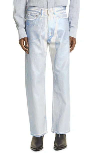 【OUR LEGACY】 third cut blue foil denim Our Legacy - Third Cut Jeans | HBX