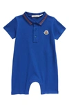 MONCLER TIPPED STRETCH PIQUÉ POLO ROMPER