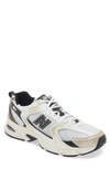 New Balance 530 Sneaker In White/ Light Gold Metallic