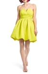 SACHIN & BABI MAURA STRAPLESS MINIDRESS