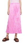 Vince Crinkle Satin Maxi Skirt In Rosea