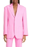 Jacquemus La Veste D Blazer And Suits In 430 Pink
