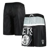 G-iii Sports By Carl Banks Black Brooklyn Nets Sea Wind Swim Trunks In Black