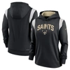 Nike Black New Orleans Saints Sideline Stack Performance Pullover Hoodie In Black