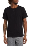 BAREFOOT DREAMS SLUB HENLEY LOUNGE T-SHIRT