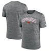 NIKE NIKE GRAY WASHINGTON COMMANDERS SIDELINE VELOCITY ATHLETIC STACK PERFORMANCE T-SHIRT