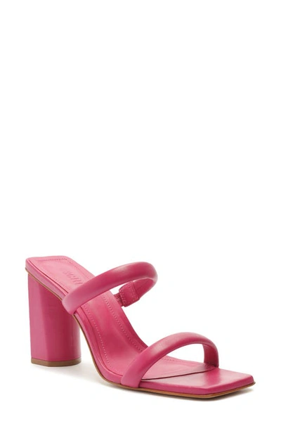 Schutz Ully Slide Sandal In Hot Pink