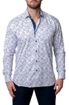 MACEOO FIBONACCI MERCEDES PINK CONTEMPORARY FIT BUTTON-UP SHIRT