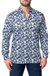Maceoo Fibonacci Future Cotton Button-up Shirt In Grey
