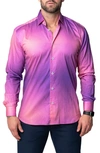 Maceoo Fibonacci Dream Cotton Button-up Shirt In Pink
