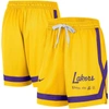NIKE NIKE GOLD LOS ANGELES LAKERS CROSSOVER PERFORMANCE SHORTS