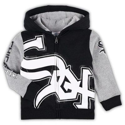 Outerstuff Kids' Toddler Black Chicago White Sox Poster Board Full-zip Hoodie