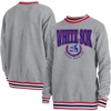 NEW ERA NEW ERA  HEATHER GRAY CHICAGO WHITE SOX THROWBACK CLASSIC PULLOVER SWEATSHIRT