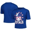 New Era Girls Youth  Royal Kansas City Royals Team Half Sleeve T-shirt In Royal