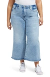 Good American Good Waist High Waist Crop Palazzo Jeans In Indigo479