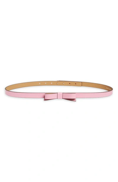 Kate Spade Bow Belt In Strawberry Shake