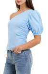 FRENCH CONNECTION ROSANNA ONE-SHOULDER COTTON TOP