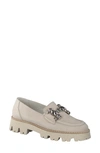 Paul Green Rosetta Platform Loafer In Sand Perf Sport Nubuck
