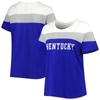 Profile Royal Kentucky Wildcats Plus Size Split Body T-shirt In Orange