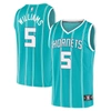 FANATICS YOUTH FANATICS BRANDED MARK WILLIAMS TEAL CHARLOTTE HORNETS 2022 NBA DRAFT FIRST ROUND PICK FAST BRE