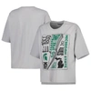 Pressbox Women's  Silver Michigan State Spartans Rock & Roll School Of Rock T-shirt In Silver