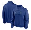 Nike Royal Chicago Cubs Rewind Splice Half-zip Sweatshirt In Royal