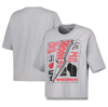 Pressbox Silver Wisconsin Badgers Rock & Roll School Of Rock T-shirt In Silver