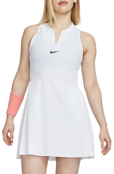 Nike Club Dri-fit Racerback Dress In White
