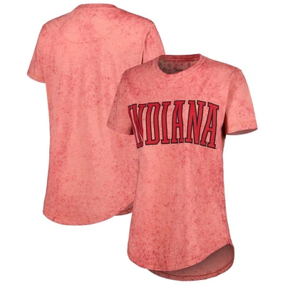 Pressbox Crimson Indiana Hoosiers Southlawn Sun-washed T-shirt