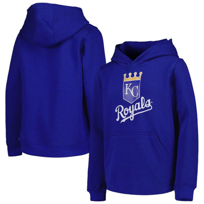 Outerstuff Kids' Youth Royal Kansas City Royals Team Primary Logo Pullover Hoodie