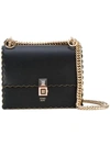 Gucci Kan I Scalloped Shoulder Bag In Black