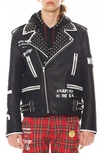 CULT OF INDIVIDUALITY SEX PISTOLS FAUX LEATHER BIKER JACKET