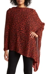 Portolano Animalier Poncho In Cinnamon
