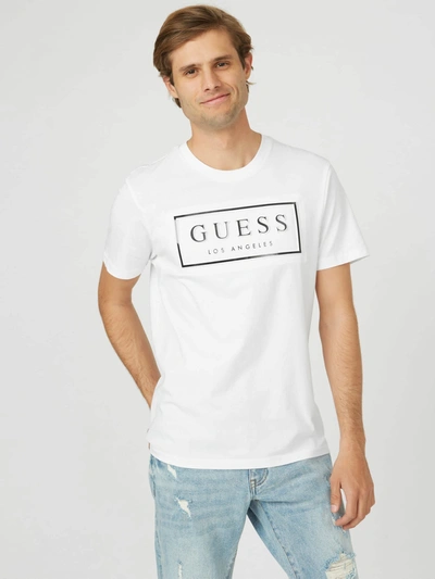 Guess Factory Colt Embossed Logo Tee In White