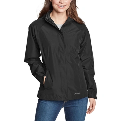 Eddie Bauer Women's Packable Rainfoil Jacket In Black