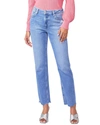 Paige Womens Rock Show Distressed Anessa Raw-hem Stretch-denim Jeans In Blue