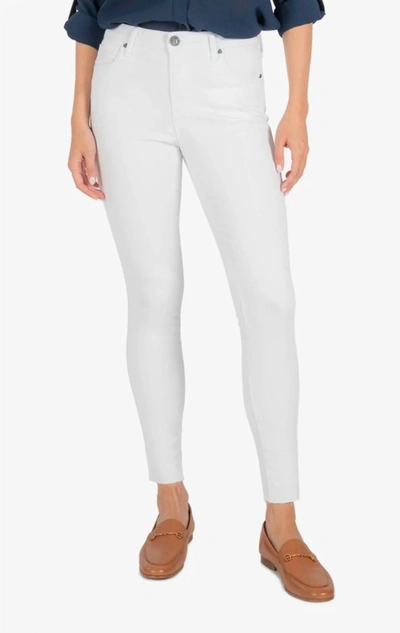 KUT FROM THE KLOTH CONNIE HIGH RISE ANKLE SKINNY JEAN IN WHITE