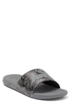 Puma Cool Cat 2.0 Camo Slides In Black-asphalt-flat Medium Gray-quiet Shade